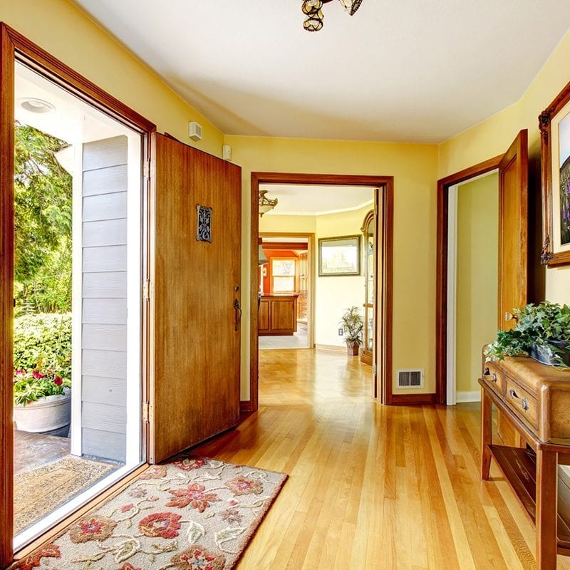 Image of a tidy entrance way