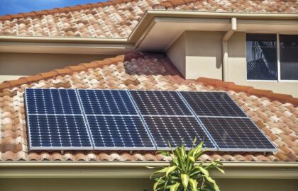 Image of solar panels on a rooftop