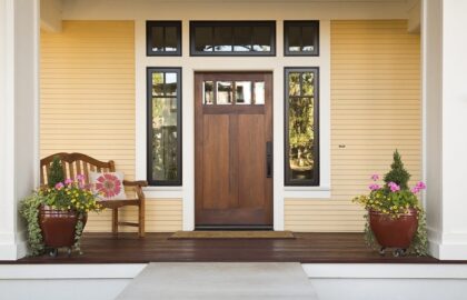 Image of a well presented front entrance of a home